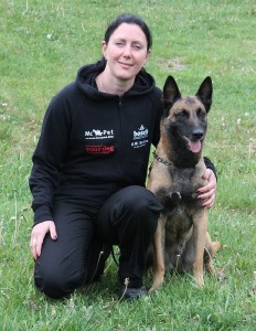 Bernadette Haginger mit Kléo von den kleinen Helden